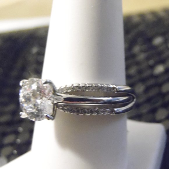 Radiance by Absolute Simulated Diamond Ring Size 9 - Picture 6 of 7